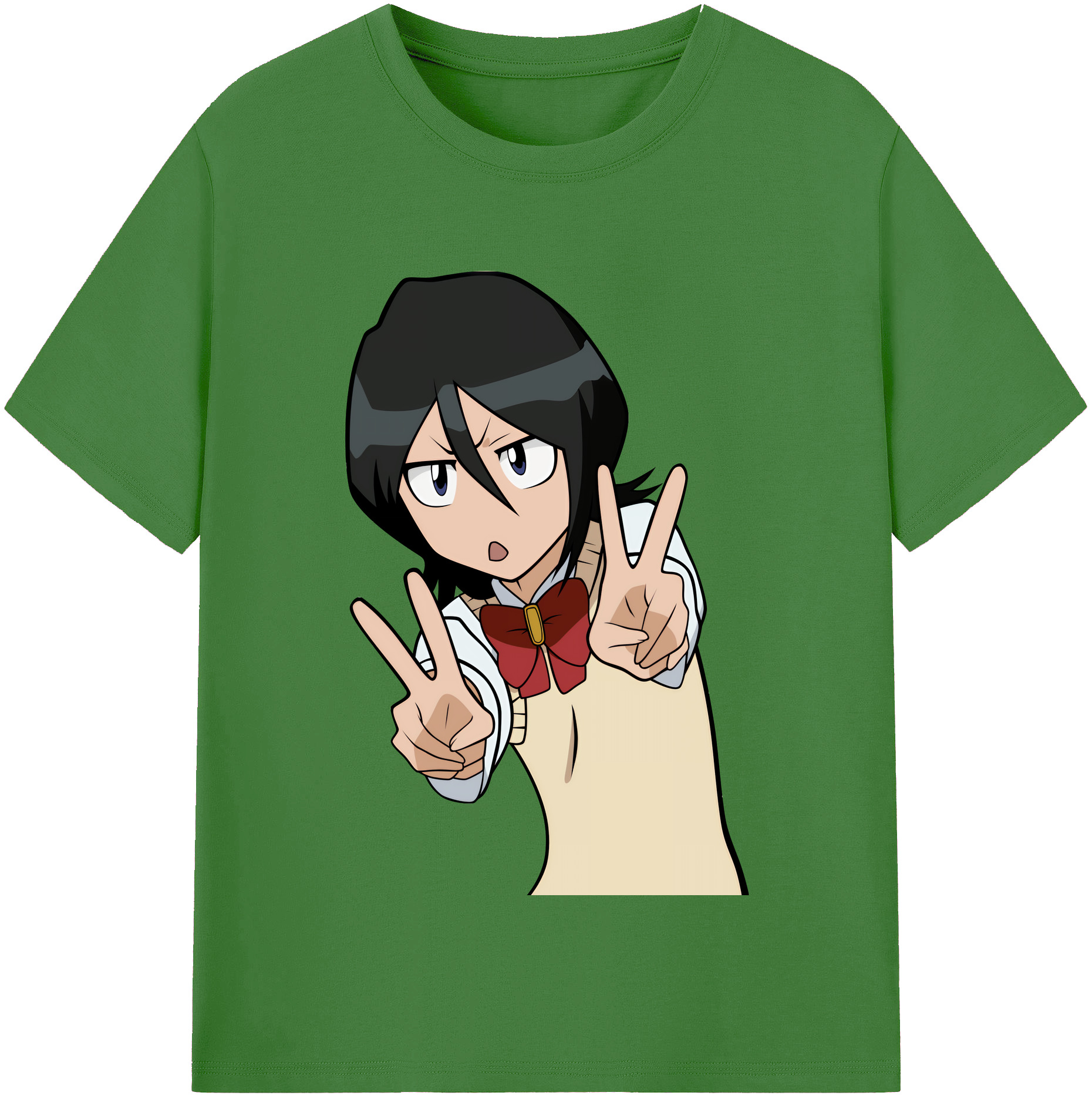（画像用） ブリーチ 朽木ルキア BLEACH Kuchiki Rukia レディースカジュアルプリントTシャツ（綿100％）